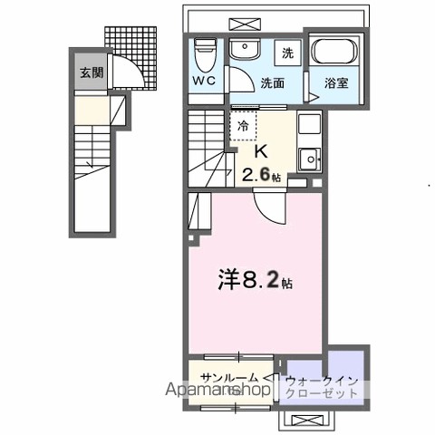 コロレ宝永町 205号室 間取り