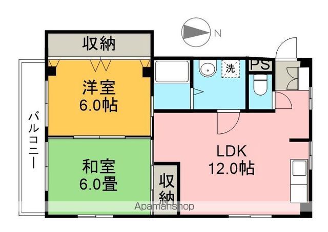 泉マンションⅢ 301号室 間取り
