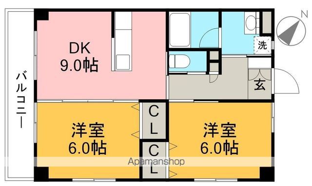 ナビオハイツ 202号室 間取り