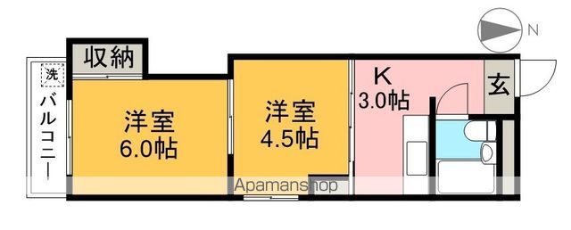 藤本マンション 207号室 間取り