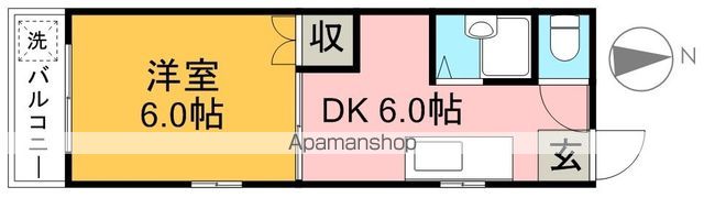 藤本商事第三ビル 205号室 間取り
