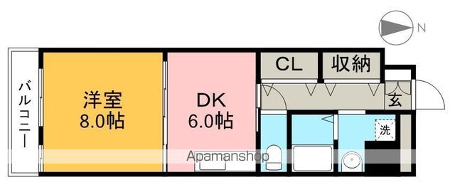 オブジェ朝倉 303号室 間取り