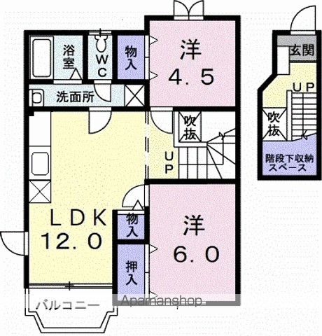 めぞん　ちひろ 203号室 間取り
