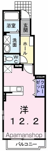 キアラ 104号室 間取り