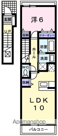 アンジュ・プロムナード 203号室 間取り