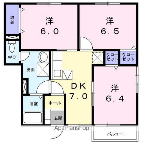 エクセル　　十市 102号室 間取り