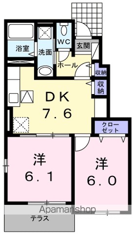 ローレンスハイツ 104号室 間取り