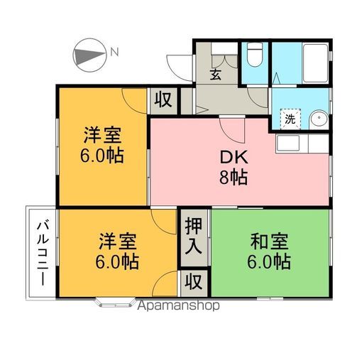 メゾンド藤 201号室 間取り