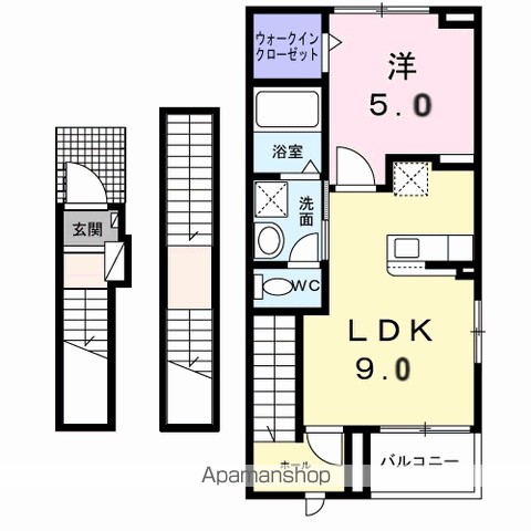 コロレ宝永町 301号室 間取り
