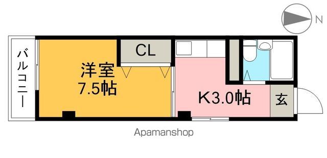 コーポ葉山 101号室 間取り