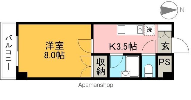 ミタニマンションⅢ 204号室 間取り