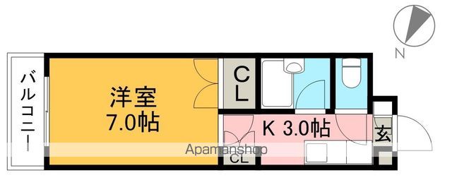 ジョイフル西町 103号室 間取り