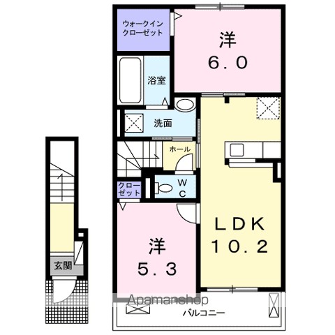 コンフォールＨ 203号室 間取り