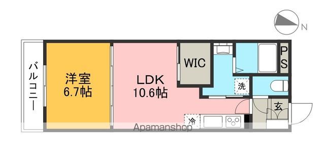 ベレオ　グート 202号室 間取り