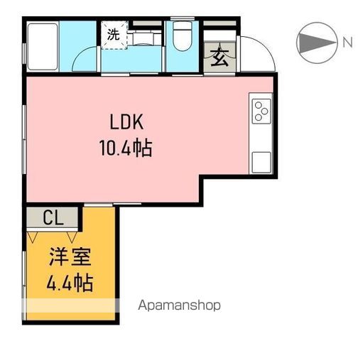 Ｃａｓａ　Ｂｌａｎｃａ 101号室 間取り