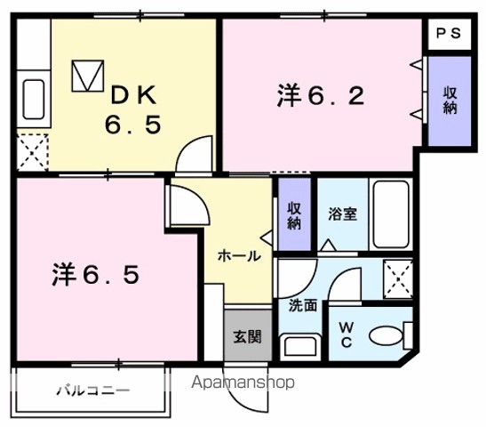 サンハイツⅡ 101号室 間取り