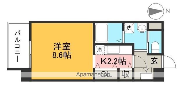 ストロベリー　フィールズ 503号室 間取り