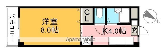 リバープール桟四Ⅱ 303号室 間取り