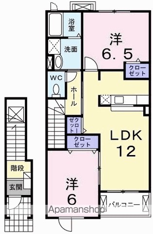 グリーンガーデン・いの 202号室 間取り