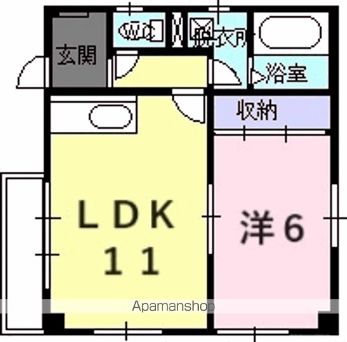 メゾン山崎 202号室 間取り