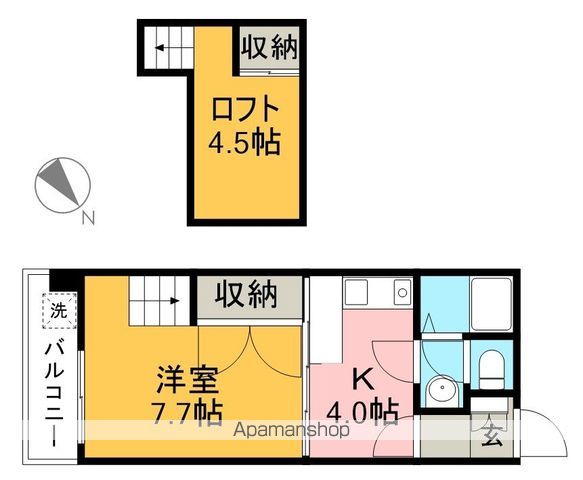 コーポ西村Ⅱ 7F号室 間取り