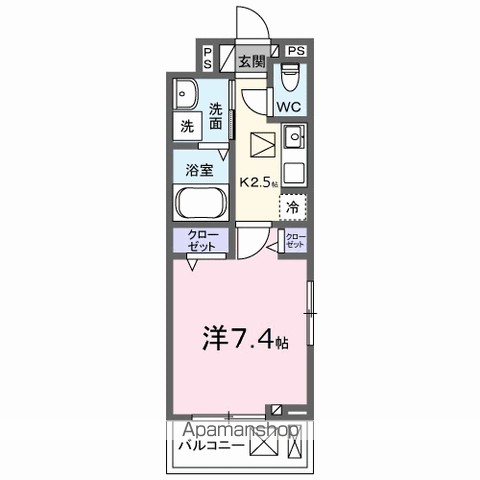 ルーベル桜井 101号室 間取り