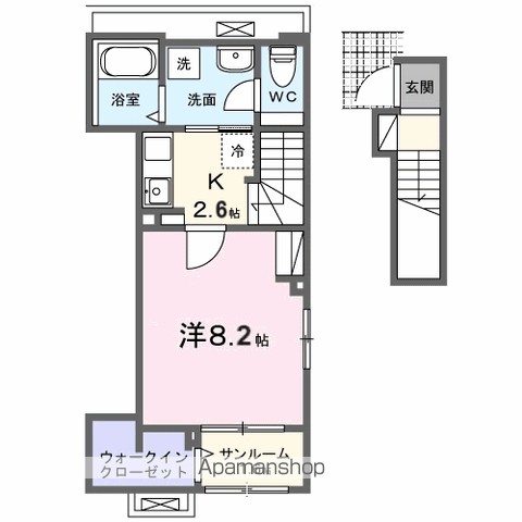 コロレ宝永町 201号室 間取り