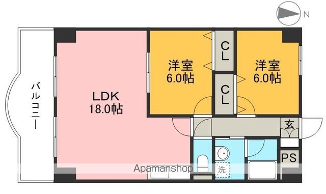 リップルガーデンⅡ 713号室 間取り