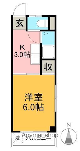 ファースト 405号室 間取り