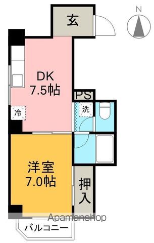 合田ビル 703号室 間取り