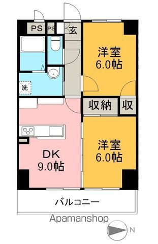 高知インターマンション 503号室 間取り