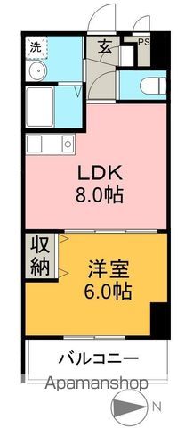 高知インターマンション 205号室 間取り