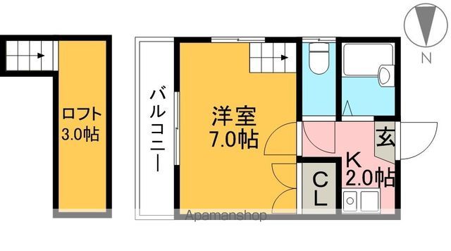 ウイズ塩田 205号室 間取り