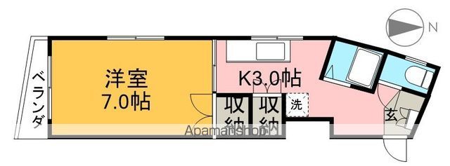 スカイパレス介良 203号室 間取り