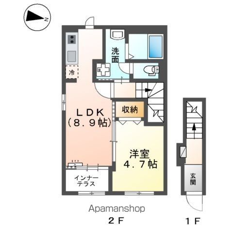 アンセリジェⅡ 201号室 間取り
