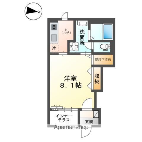 アンセリジェⅡ 101号室 間取り
