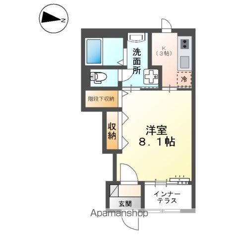 アンセリジェⅡ 102号室 間取り