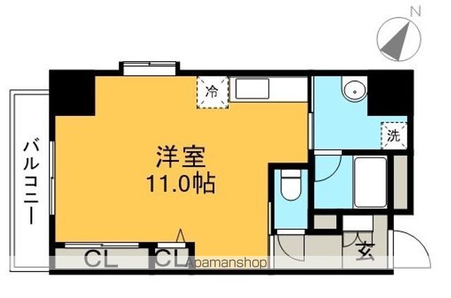 Ｇｒａｎ　Ｈｉｌｌ 301号室 間取り