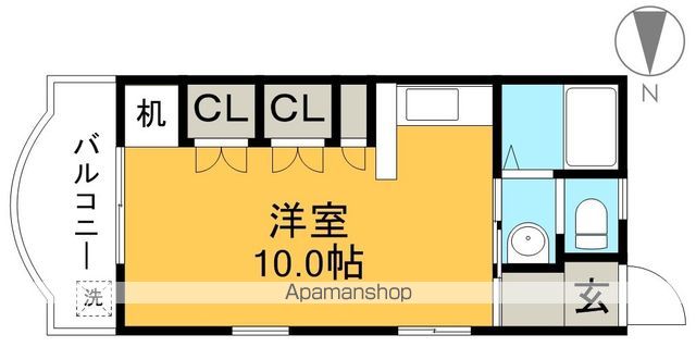ロゼ 1H号室 間取り