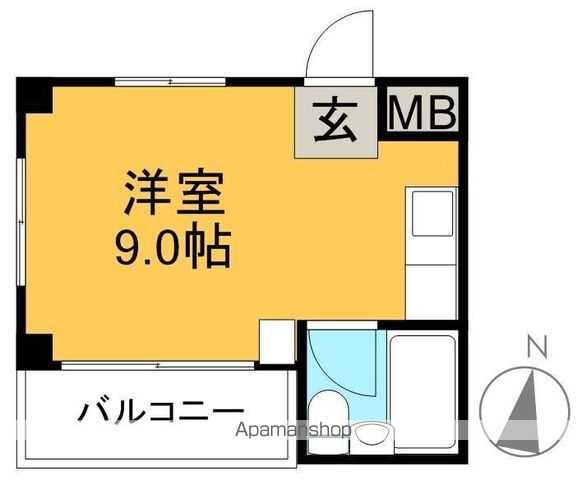 スカイコートⅠ 209号室 間取り