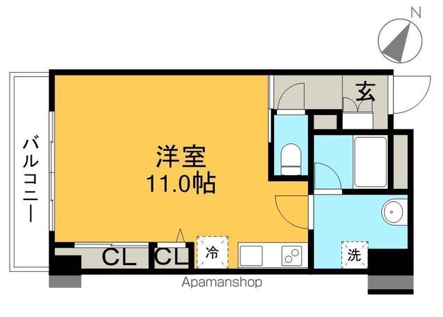 Ｇｒａｎ　Ｈｉｌｌ 602号室 間取り