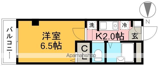 Ｅ－ＣＡＳＡ入明 203号室 間取り
