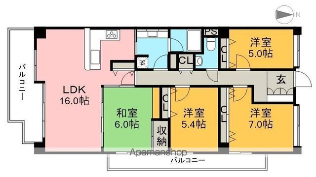 アーネスト六泉寺ガーデンヒルズ 808号室 間取り