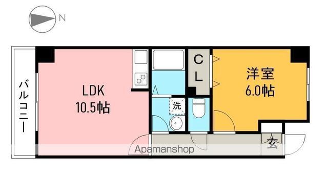 ハイツミルキーウェイ 104号室 間取り