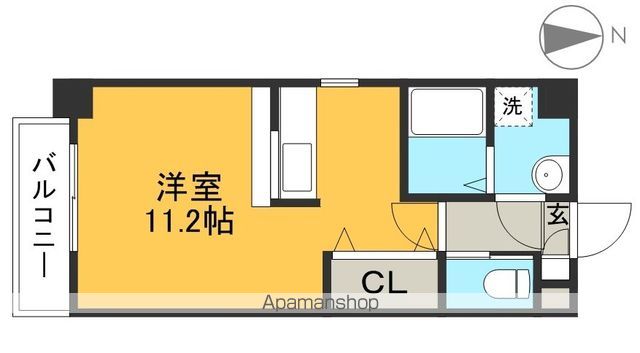 ロイヤルリバー 203号室 間取り