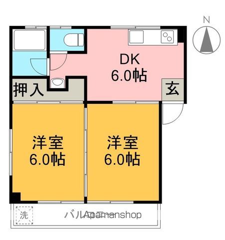 島田ハイツ 301号室 間取り