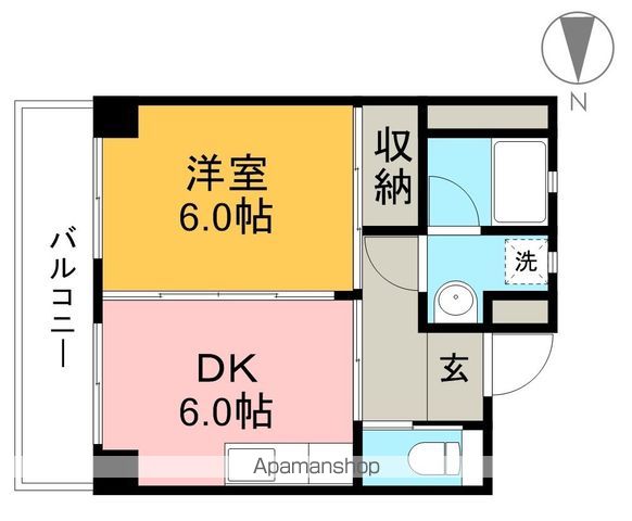 カインド中宝永 603号室 間取り
