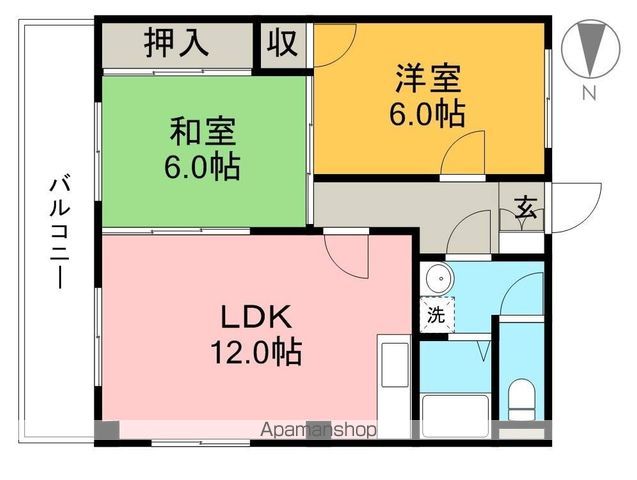 コーポ福島 401号室 間取り