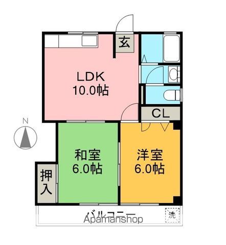 カーム・ホーム 201号室 間取り