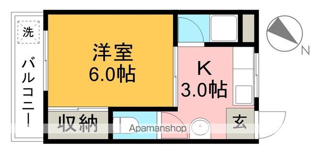 シティーライフ比島 106号室 間取り